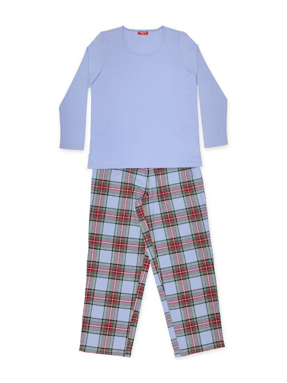 BIN Family PJs Oversize Tartan Womens Pajama Set Mix It Top & Pants NWT - Picture 4 of 5
